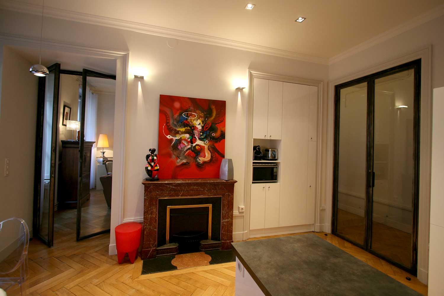 Travaux de rénovation d’appartement Haussmannien à Paris 5